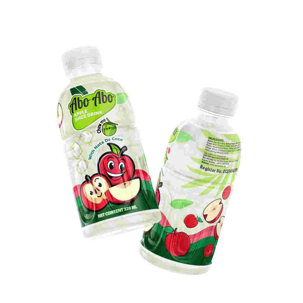 Abo Abo Nata de coco drink - Apple 320mlx24 bottles/carton